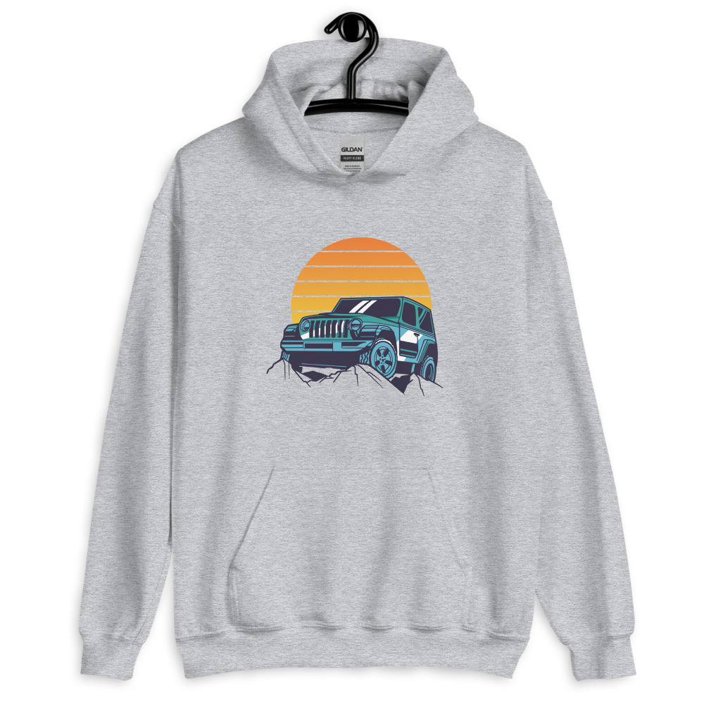 Driving in sunset design