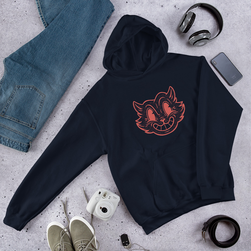 Retro cartoon halftone cat design - Image 2