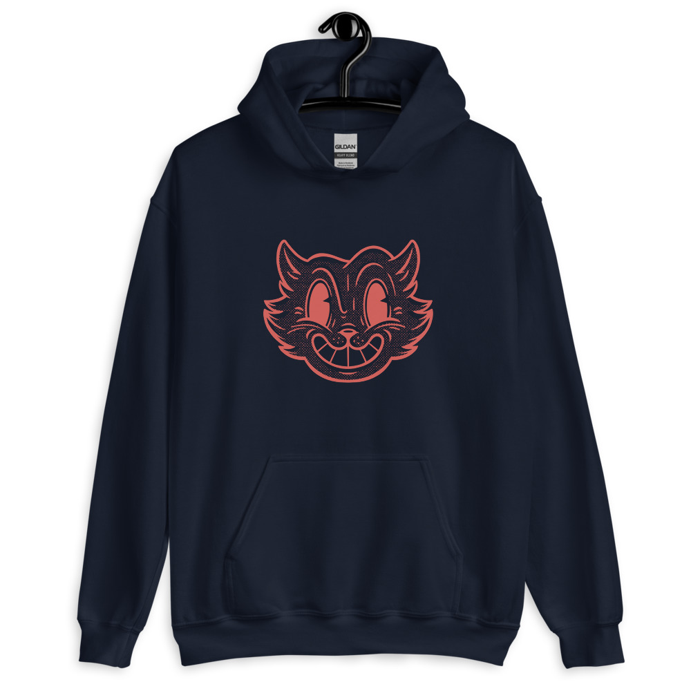 Retro cartoon halftone cat design - Image 4