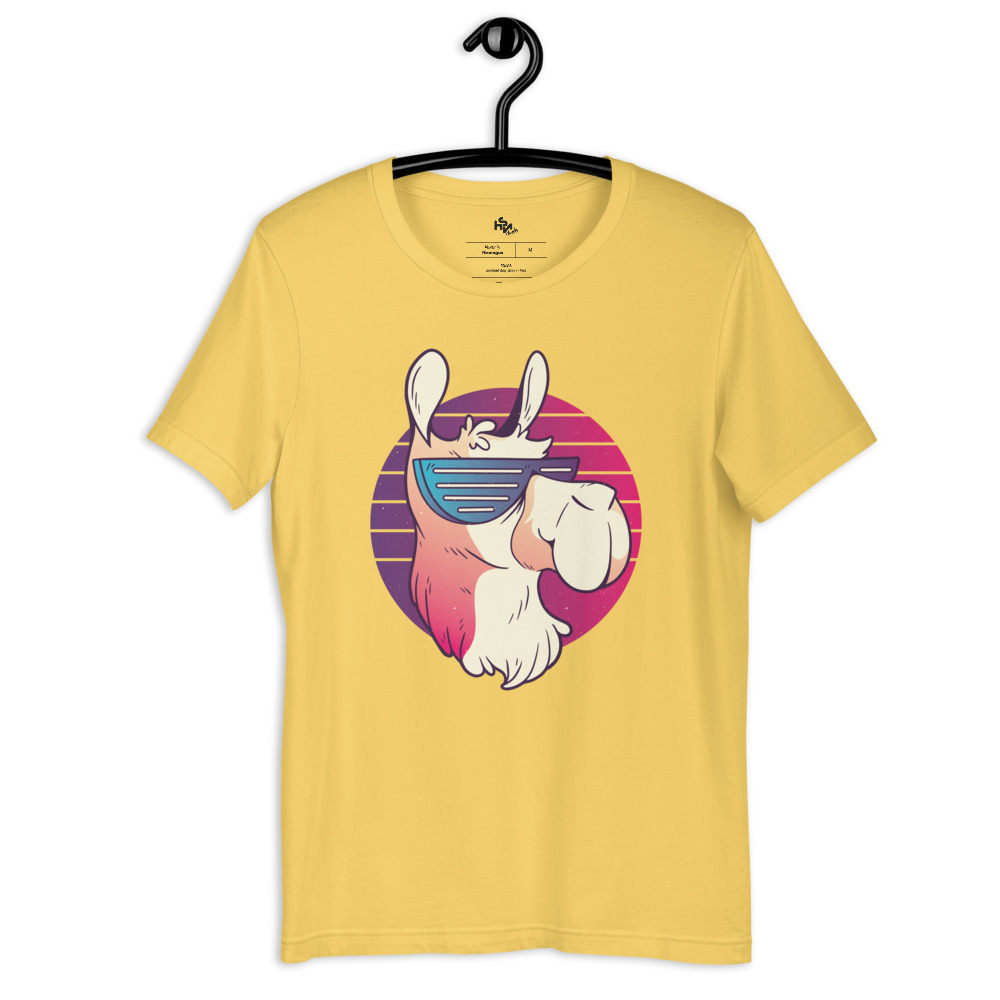 Cool Llama Retro Style Design